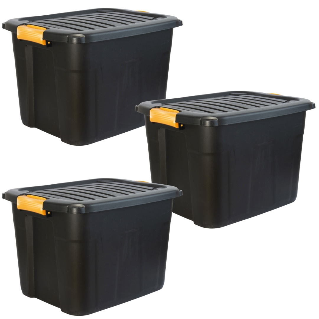 Parabox Lockable Heavy Duty Stackable Storage Box & Lid - 20L or 42L