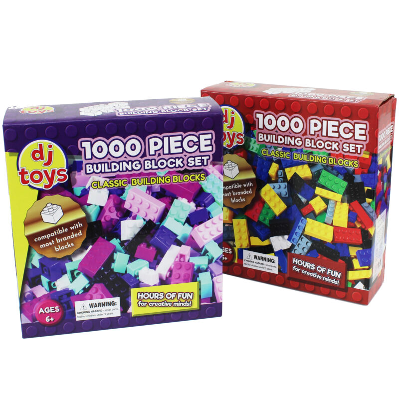 Kids 1000 Piece Multicoloured Building Bricks