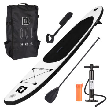 Black 10ft Inflatable Stand Up Paddle Board
