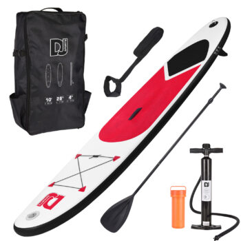 Red 10ft Inflatable Stand Up Paddle Board