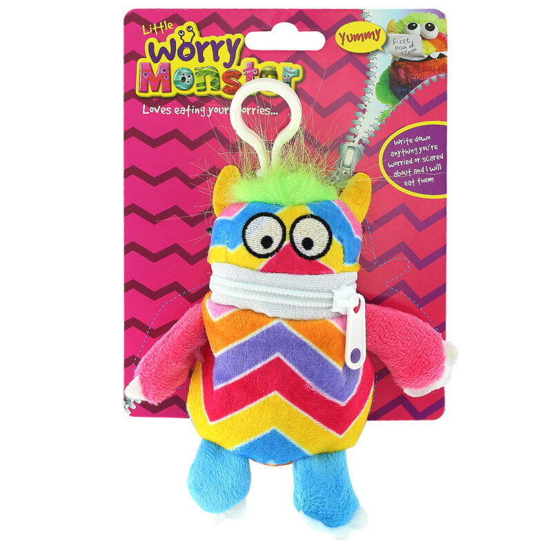 Small Rainbow Plush Worry Monster