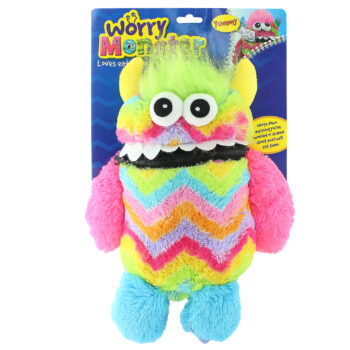 Large Rainbow Plush Worry Monster