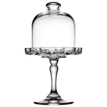 Glass Patisserie Dessert Stand with Bell Top Dome
