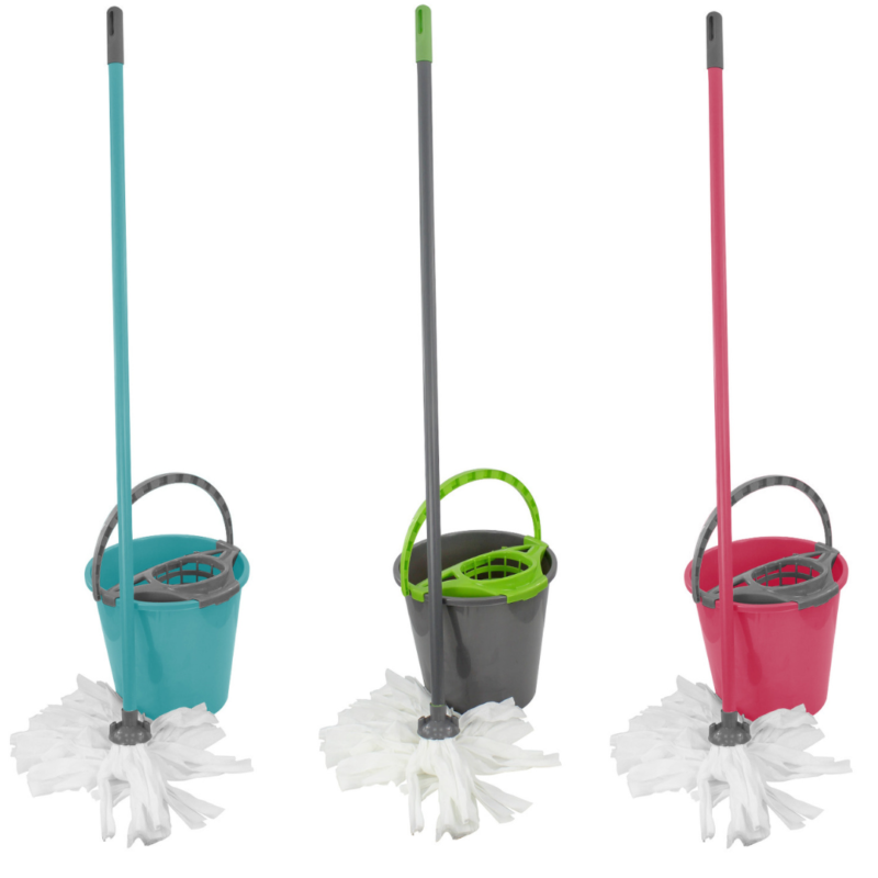 10 Litre Mop and Bucket Set with Wringer