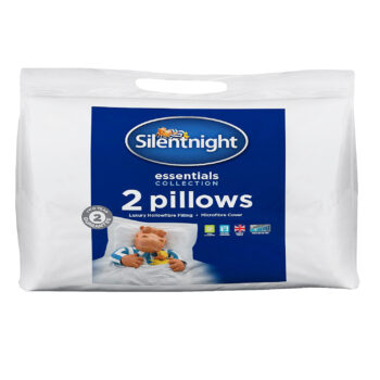 Set of 2 Silentnight Essentials Collection Soft Pillows