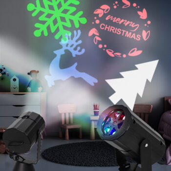 4-in-1 Indoor LED Light Coloured Wall Projector