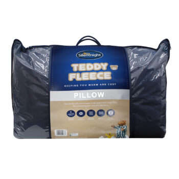 Silentnight Navy Teddy Fleece Pillow