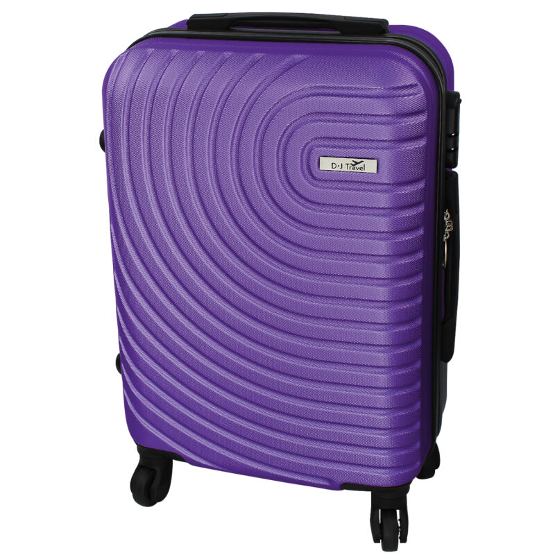 20" Purple 4 Wheel Hard Shell Cabin Size Suitcase
