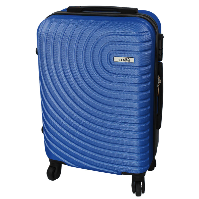 20" Blue 4 Wheel Hard Shell Cabin Size Suitcase
