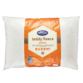 Silentnight Cream Teddy Fleece Pillow