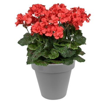 Light Grey 25cm Weatherproof Planter Flower Pot