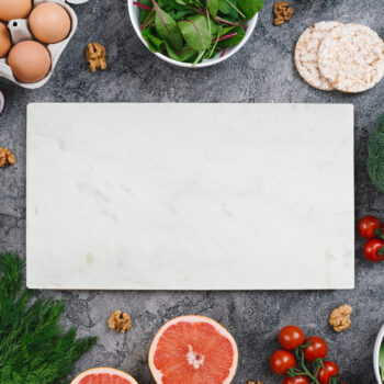 Light Grey Marble Rectangle Chopping Board
