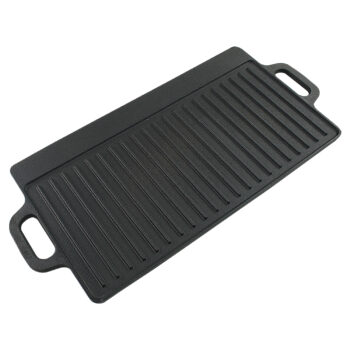 Cast Iron Double Sided Reversible Griddle Pan