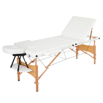 Ivory 3 Section Portable Massage Table