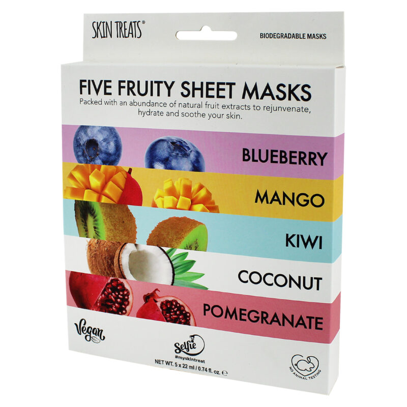 Skin Treats Five Fruity Sheet Masks Gift Set