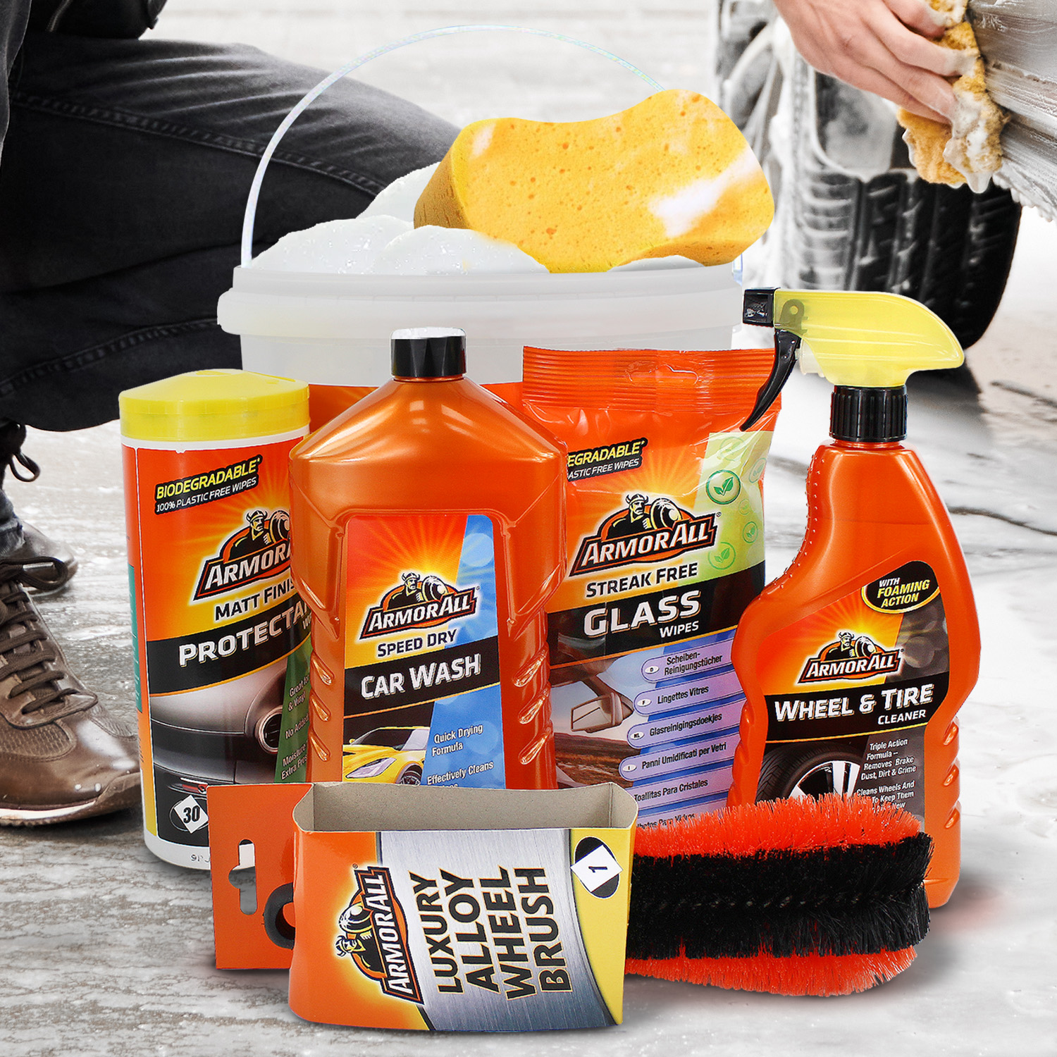 ArmorAll 7 Piece Car Cleaning Kit for Interior and Exterior -  WeeklyDeals4Less